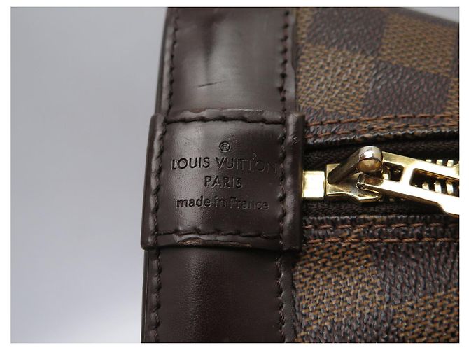 BORSA LOUIS VUITTON ALMA PM N53151 DAMIER EBENE CANVAS Marrone - vista 12