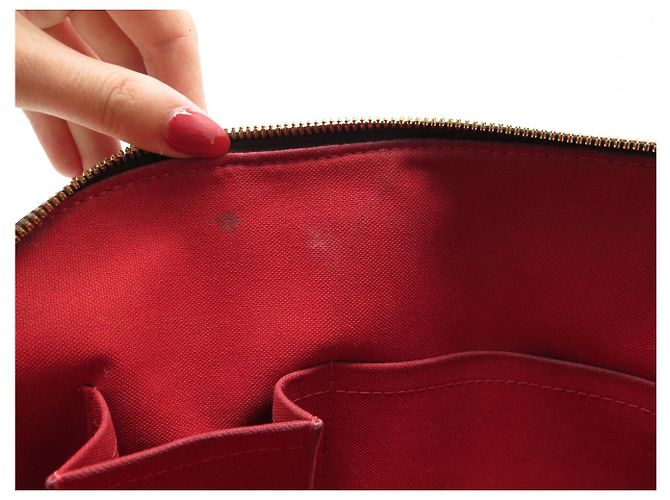 BORSA LOUIS VUITTON ALMA PM N53151 DAMIER EBENE CANVAS Marrone - vista 14