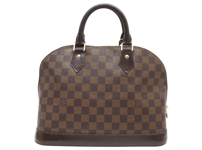 BORSA LOUIS VUITTON ALMA PM N53151 DAMIER EBENE CANVAS Marrone - vista 2