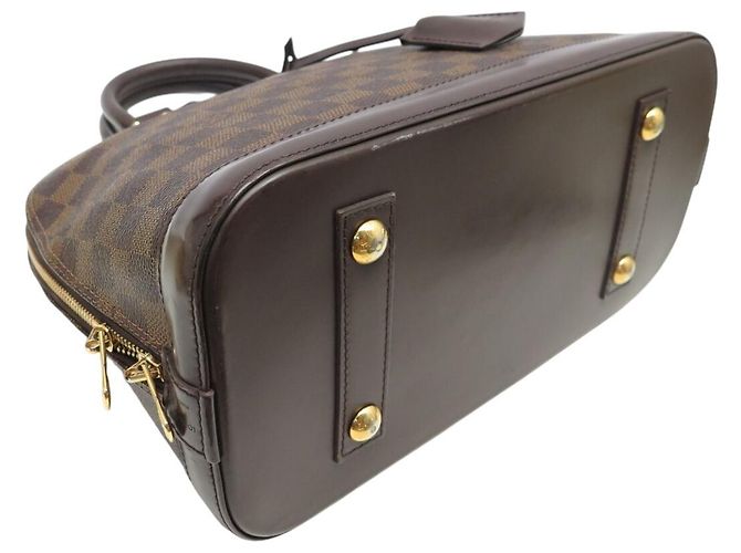 BORSA LOUIS VUITTON ALMA PM N53151 DAMIER EBENE CANVAS Marrone - vista 3
