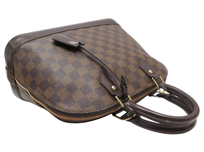 BORSA LOUIS VUITTON ALMA PM N53151 DAMIER EBENE CANVAS Marrone - vista 4