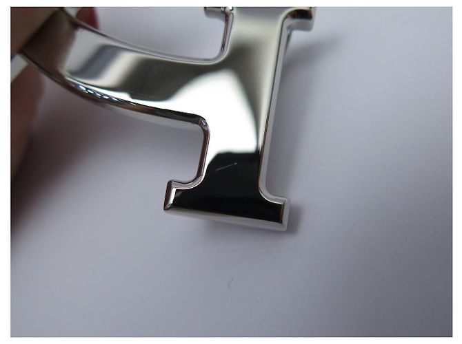 Hermès NUEVA HEBILLA DE CINTURÓN HERMES H SMILEY 32MM ACERO PALLADIUM SILVER Plata - vista 6