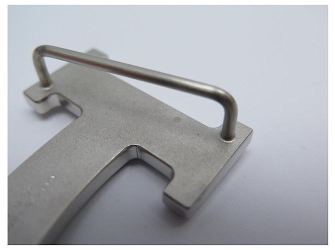 Hermès NUEVA HEBILLA DE CINTURÓN HERMES H SMILEY 32MM ACERO PALLADIUM SILVER Plata - vista 8