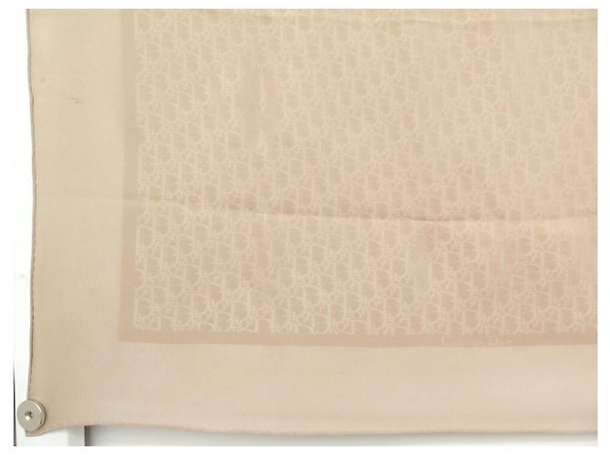 FASCIA QUADRATA IN SETA CHRISTIAN DIOR MONOGRAMME OBLIQUE 90 BEIGE - vista 5