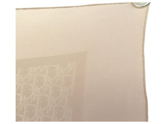 FASCIA QUADRATA IN SETA CHRISTIAN DIOR MONOGRAMME OBLIQUE 90 BEIGE - vista 8