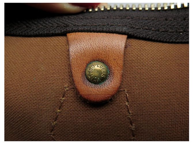 BORSA LOUIS VUITTON SPEEDY 40 IN TELA MONOGRAM M41522 Marrone - vista 10