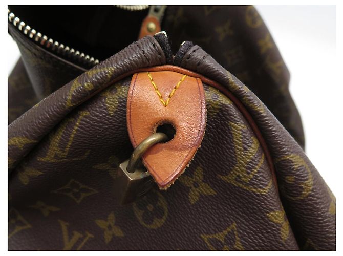 BORSA LOUIS VUITTON SPEEDY 40 IN TELA MONOGRAM M41522 Marrone - vista 16
