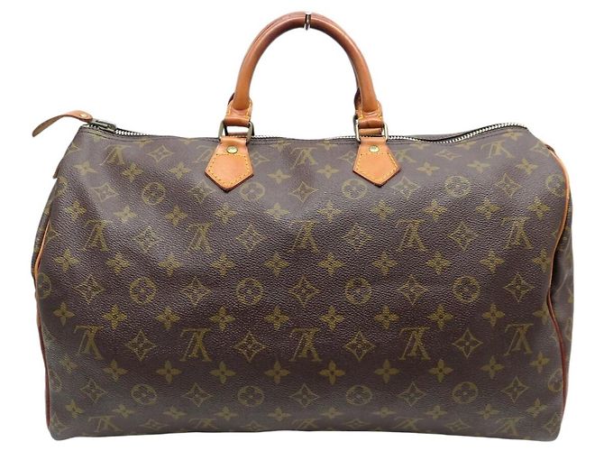 BORSA LOUIS VUITTON SPEEDY 40 IN TELA MONOGRAM M41522 Marrone - vista 2