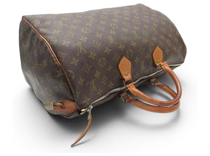 BORSA LOUIS VUITTON SPEEDY 40 IN TELA MONOGRAM M41522 Marrone - vista 6