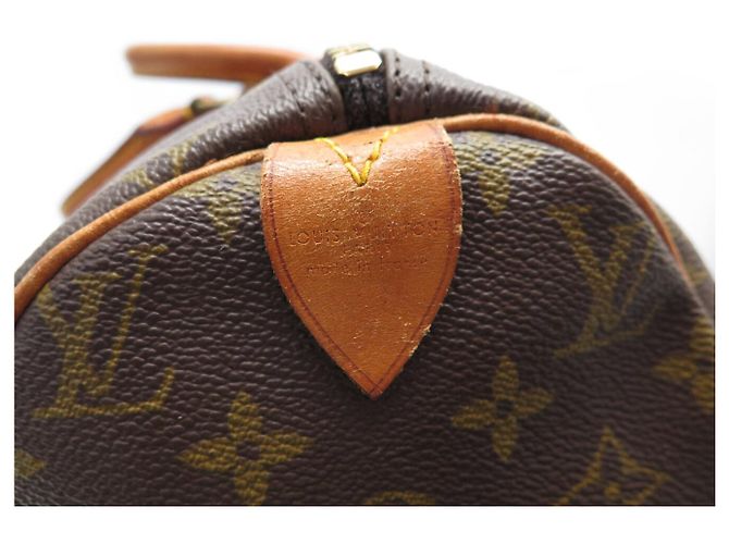 BORSA LOUIS VUITTON SPEEDY 40 IN TELA MONOGRAM M41522 Marrone - vista 8
