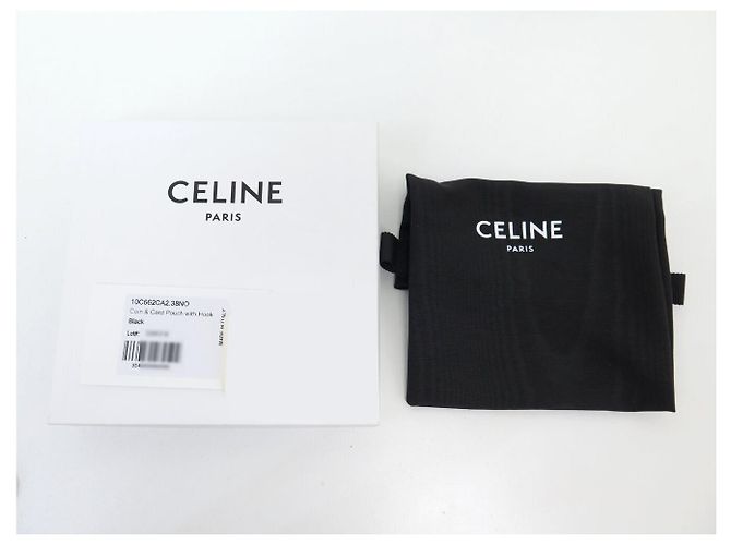 Céline NUEVO MONEDERO CELINE TRIOMPHE CANVAS 10C662CA2 NEGRO MARRÓN - vista 11