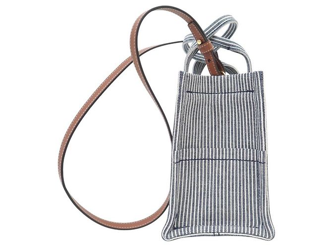 Cabas Céline NUOVA BORSA CELINE THAIS SMALL TOTE BAG 199162FU5 CANVAS Blu navy - vista 3