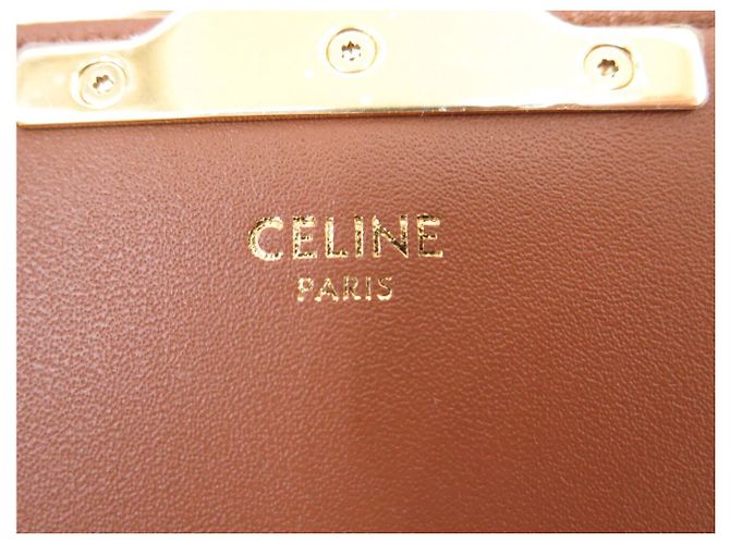 Céline NUOVA BORSA CELINE LOLA MEDIUM IN TELA TRIOMPHE LEOPARD 115532FP3 BAG Cammello - vista 10