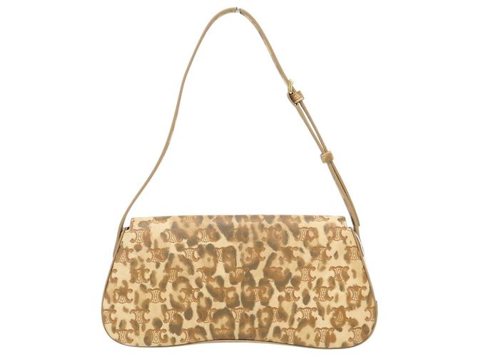 Céline NUOVA BORSA CELINE LOLA MEDIUM IN TELA TRIOMPHE LEOPARD 115532FP3 BAG Cammello - vista 2