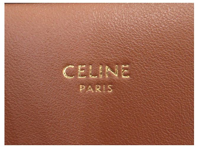 Céline NUOVA BORSA CELINE CLAUDE CANVAS TRIOMPHE 194142CUZ Marrone - vista 9