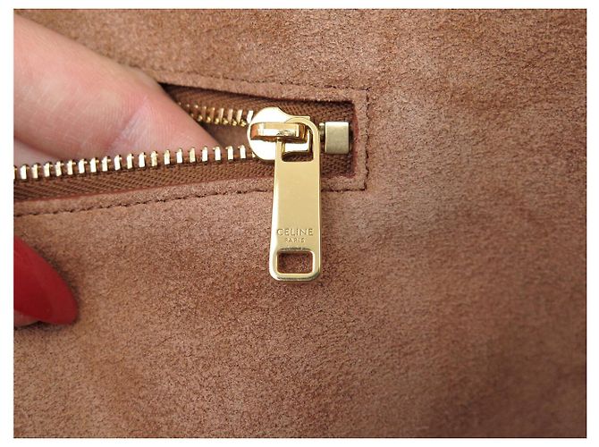 Cabas Céline NUOVA BORSA CELINE ANAIS MEDIUM 116853ENY PELLE MARRONE - vista 10