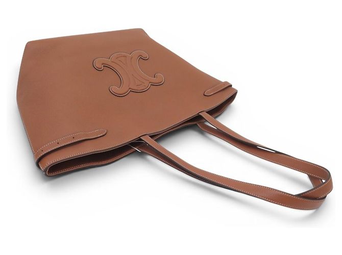 Cabas Céline NUOVA BORSA CELINE ANAIS MEDIUM 116853ENY PELLE MARRONE - vista 4