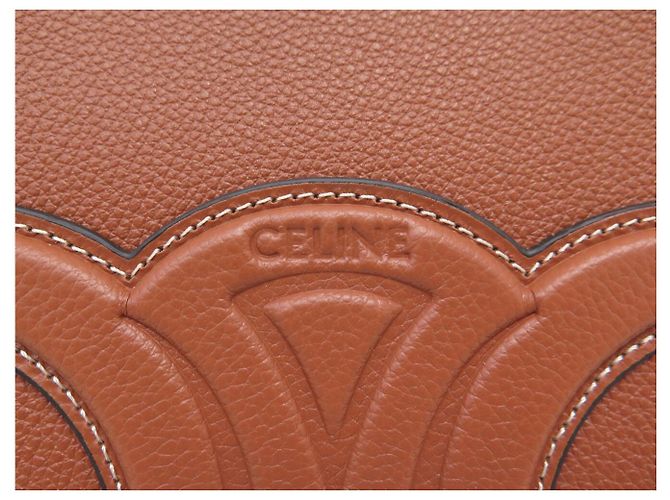 Cabas Céline NUOVA BORSA CELINE ANAIS MEDIUM 116853ENY PELLE MARRONE - vista 7