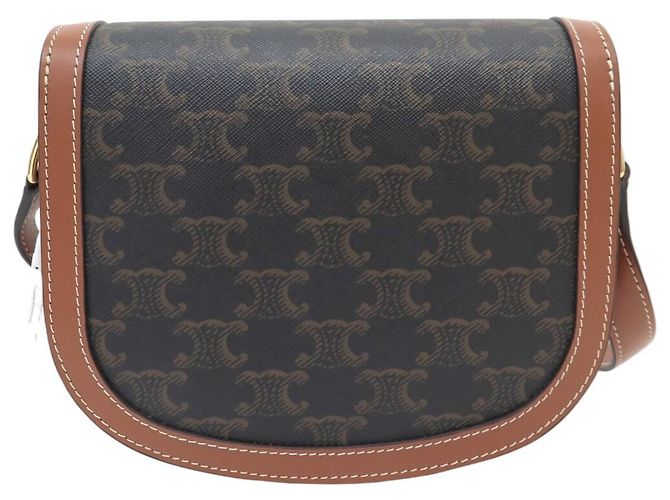 Céline NUOVA BORSA A SPALLA CELINE CLEA 110962BZ4.04 TELA TRIOMPHE A TRACULLA Marrone - vista 2