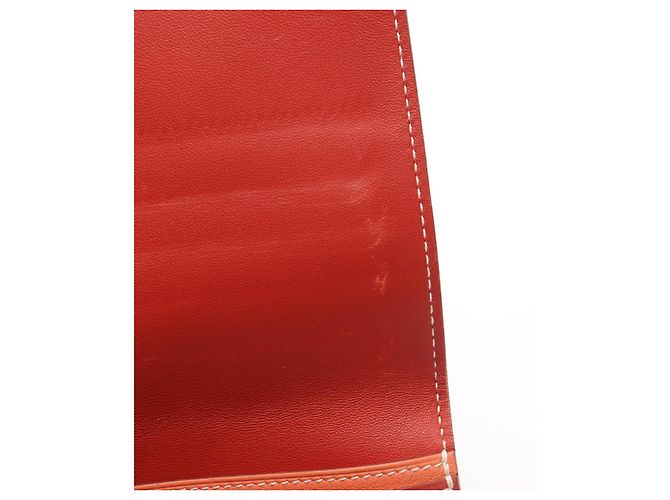 Portafoglio lungo Dogon in pelle Hermès Rosso - vista 2