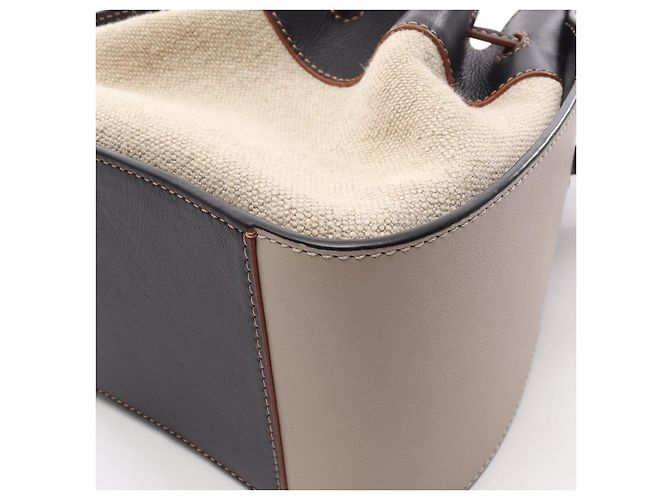 Borsa a 2 modi Hammock Mini in pelle Loewe Marrone Beige - vista 2