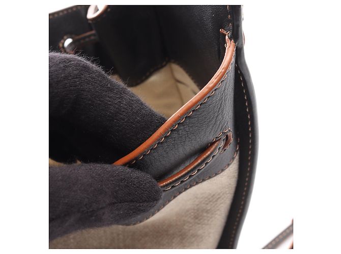 Borsa a 2 modi Hammock Mini in pelle Loewe Marrone Beige - vista 5