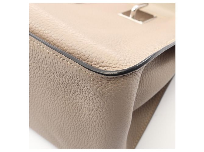 Hermès Borsa a Spalla Hermes Jypsiere 34 Grigio Marrone Beige - vista 2