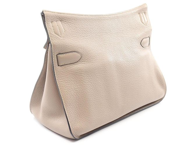 Hermès Borsa a Spalla Hermes Jypsiere 34 Grigio Marrone Beige - vista 5