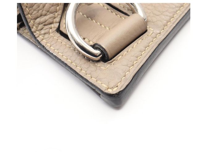 Hermès Borsa a Spalla Hermes Jypsiere 34 Grigio Marrone Beige - vista 6
