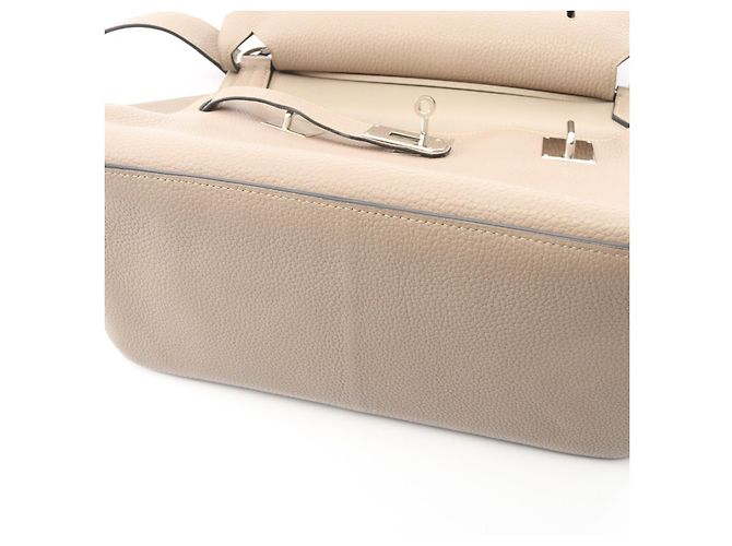 Hermès Borsa a Spalla Hermes Jypsiere 34 Grigio Marrone Beige - vista 7