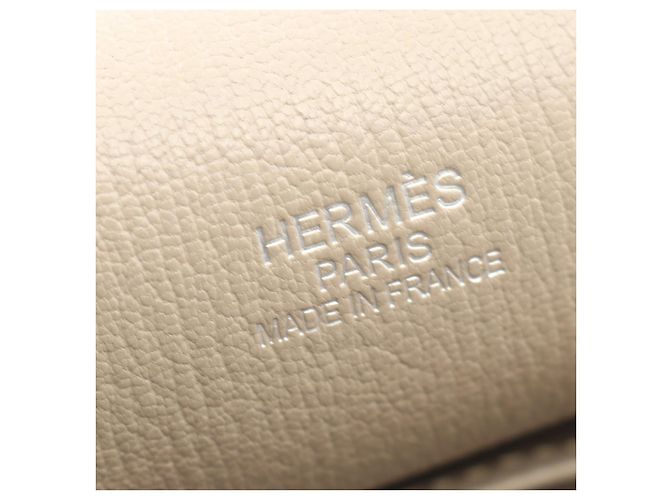 Hermès Borsa a Spalla Hermes Jypsiere 34 Grigio Marrone Beige - vista 9