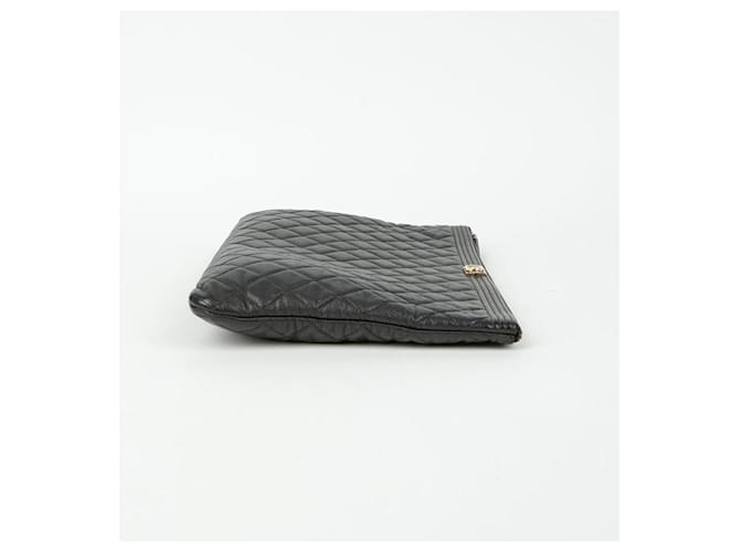Chanel Clutch Large Caviar Boy Nero - vista 5