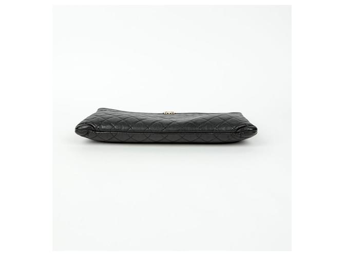 Chanel Clutch Large Caviar Boy Nero - vista 6