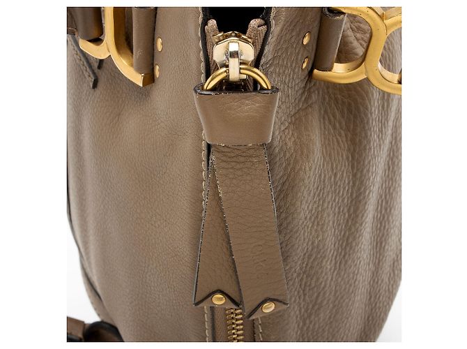 Chloé Borsa Marcie Medium in pelle di vitello Chloe Marrone Beige - vista 10