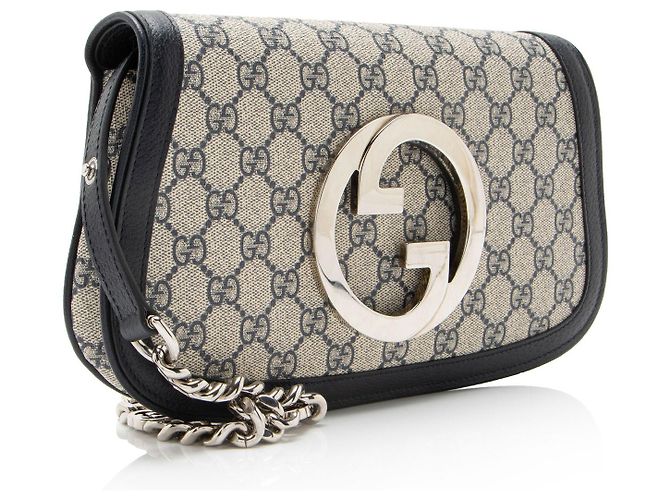 Piccola borsa a tracolla Gucci GG Supreme Blondie - vista 2