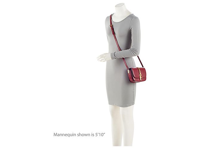 Gucci Sylvie 1969 Mini Schultertasche aus Leder Rot - Ansicht 5