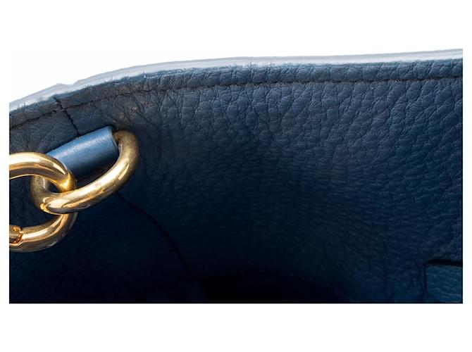 Tote Prada Vitello Phenix N/S Blu - vista 10