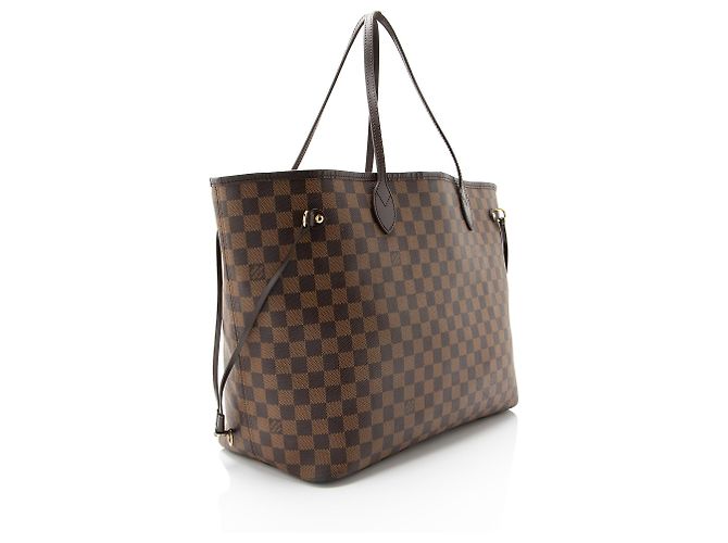 Louis Vuitton Damier Ebene Neverfull GM Tote Marrone - vista 2