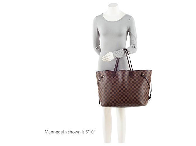 Louis Vuitton Damier Ebene Neverfull GM Tote Marrone - vista 5
