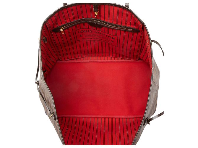 Louis Vuitton Damier Ebene Neverfull GM Tote Marrone - vista 7