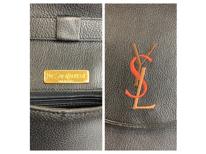 Borsa a tracolla in pelle Yves Saint Laurent Nero - vista 3