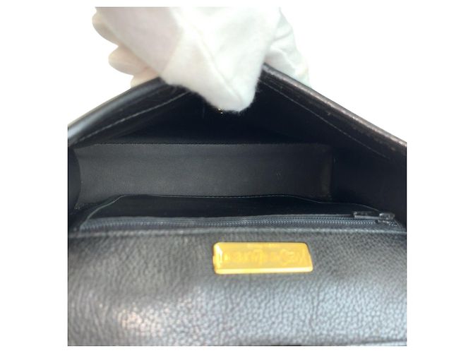 Borsa a tracolla in pelle Yves Saint Laurent Nero - vista 8
