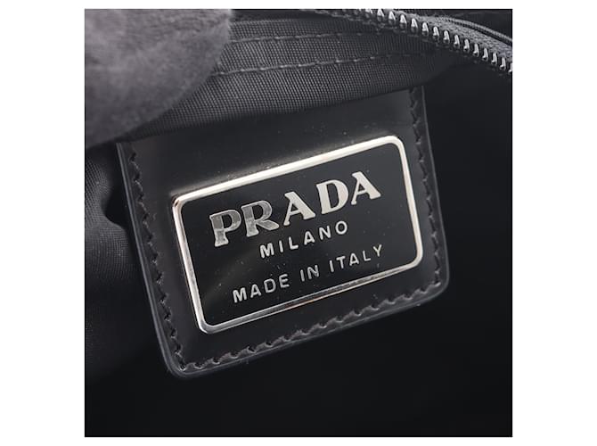 Borsa a tracolla in nylon Prada Nero - vista 7