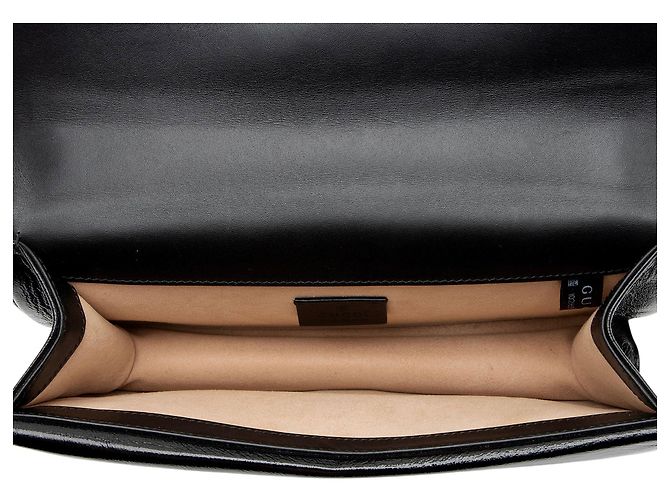 Borsa a tracolla Gucci GG Velvet Crystal Dionysus Medium E/W Nero - vista 7