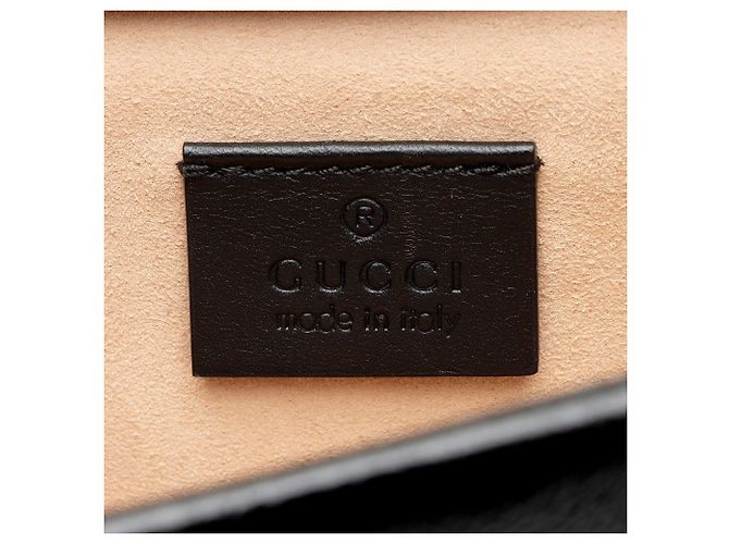 Borsa a tracolla Gucci GG Velvet Crystal Dionysus Medium E/W Nero - vista 8