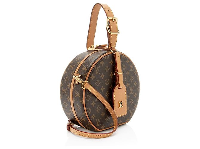 Borsa a Spalla Louis Vuitton Monogram Canvas Petite Boite Chapeau Marrone - vista 2