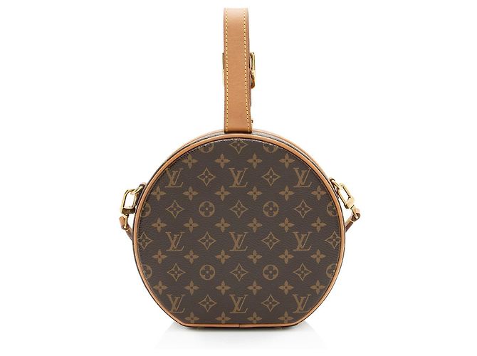 Borsa a Spalla Louis Vuitton Monogram Canvas Petite Boite Chapeau Marrone - vista 3