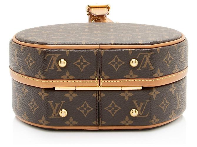 Borsa a Spalla Louis Vuitton Monogram Canvas Petite Boite Chapeau Marrone - vista 4