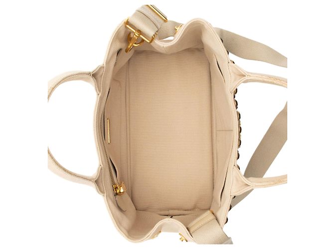 Tote Prada Canapa con cristalli Marrone Beige - vista 6