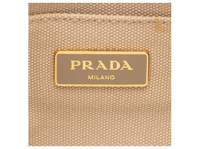 Tote Prada Canapa con cristalli Marrone Beige - vista 7